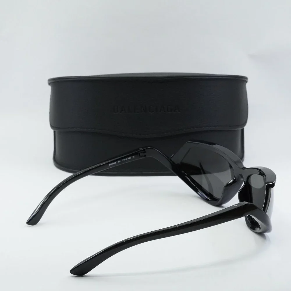 FINAL PRICE NEW BALENCIAGA BB0289S 001 BLACK SILVER SUNGLASSES - Picture 10 of 10